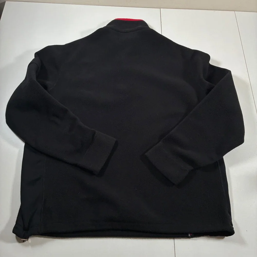 Rare Vintage Polo Ralph Lauren Fleece Pullover Large Black Polartec Ski Crest